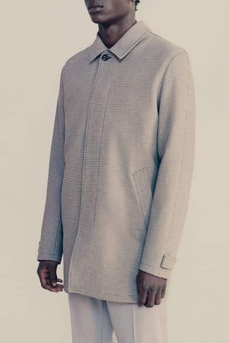 MINK CHECK TRENCH COAT 9