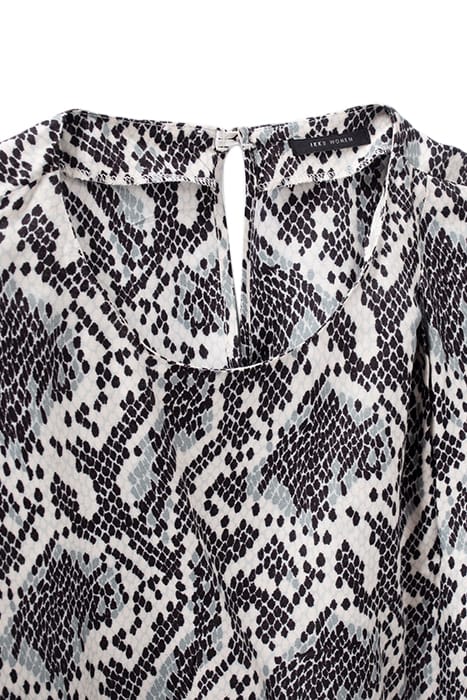 OFF-WHITE SATIN DRESS WITH GRAPHIC PYTHON PRINT 7