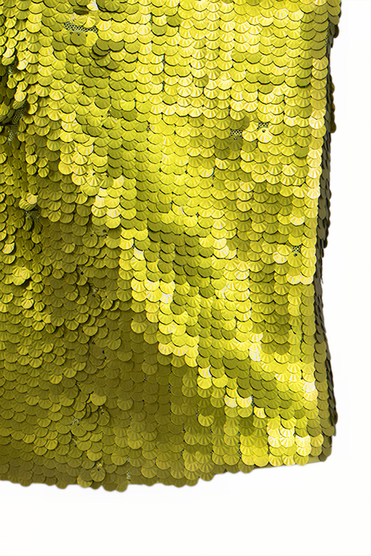 LIME GREEN METALLIC SEQUIN RECYCLED TOP 7