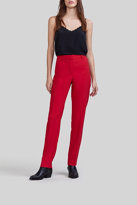 POPPY RED SUIT TROUSERS 3