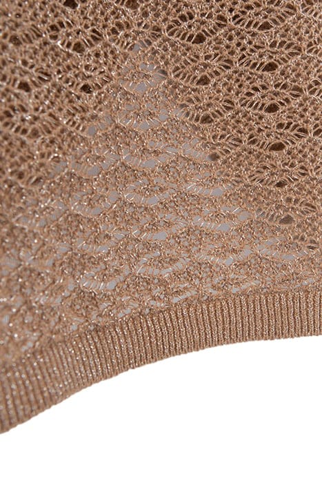SESAME LUREX DECORATIVE OPENWORK KNIT SWEATER 7