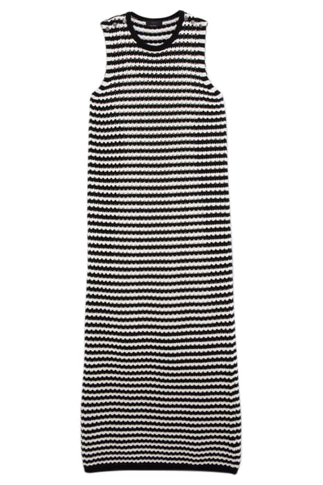 SAILOR-STRIPE OPENWORK KNIT LONG DRESS 3