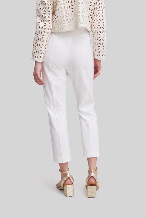 WHITE SUIT TROUSERS WITH MICROBEADING 2