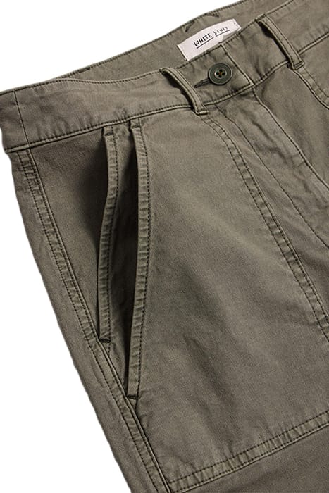 TWISTER CHINO TROUSER KHAKI GREEN 7