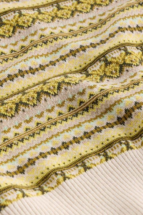 FAIRISLE STRIPE TANK CHARTREUSE MULTI 6