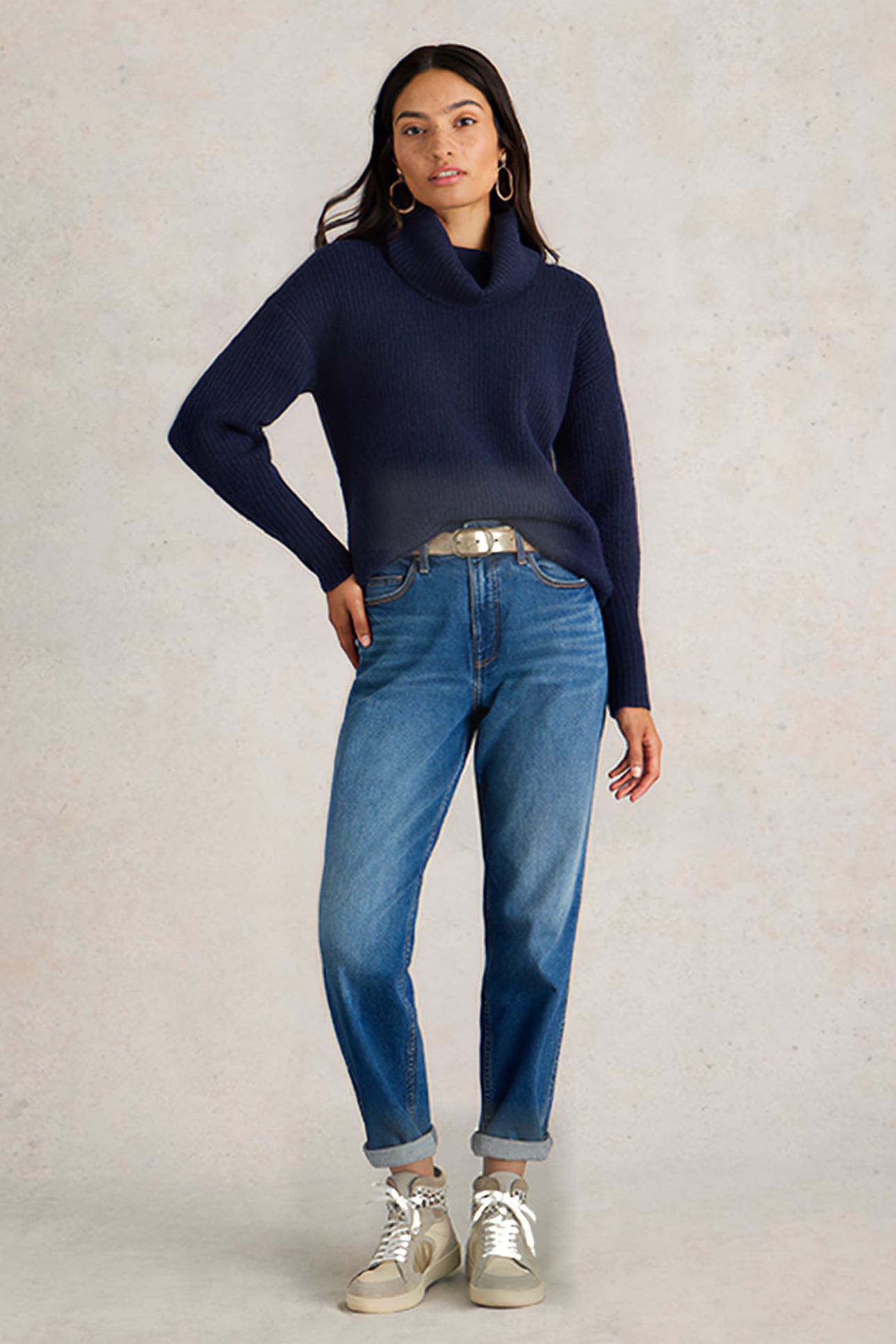 LOVELY RIB JUMPER FRENCH NAVY 1
