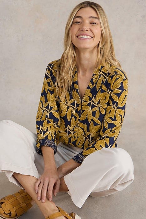 ANNIE JERSEY SHIRT NAVY PRINT 5