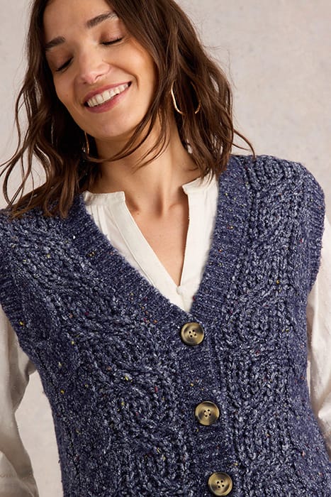 CABLE NEP BUTTON THROUGH TANK NAVY MULTI 5