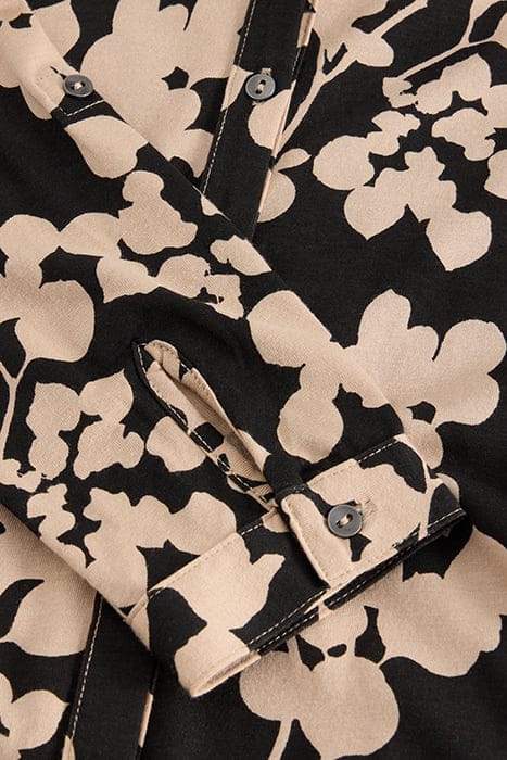 ANNIE JERSEY SHIRT DRESS BLACK PRINT 6