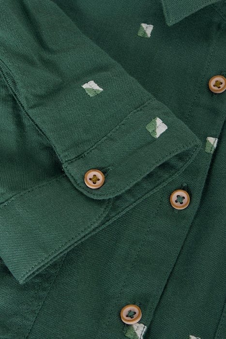 SOPHIE ORGANIC COTTON SHIRT GREEN MULTI 6