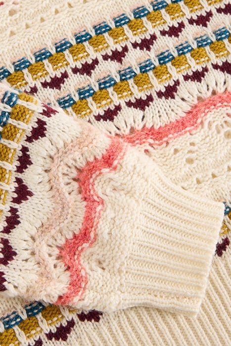 PIPER POINTELLE JUMPER WHITE MULTI 6