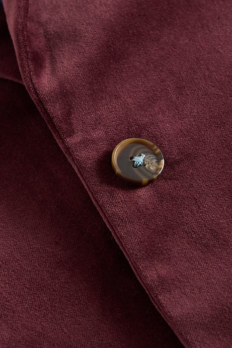 EVELYN VELVET BLAZER DARK PLUM 6