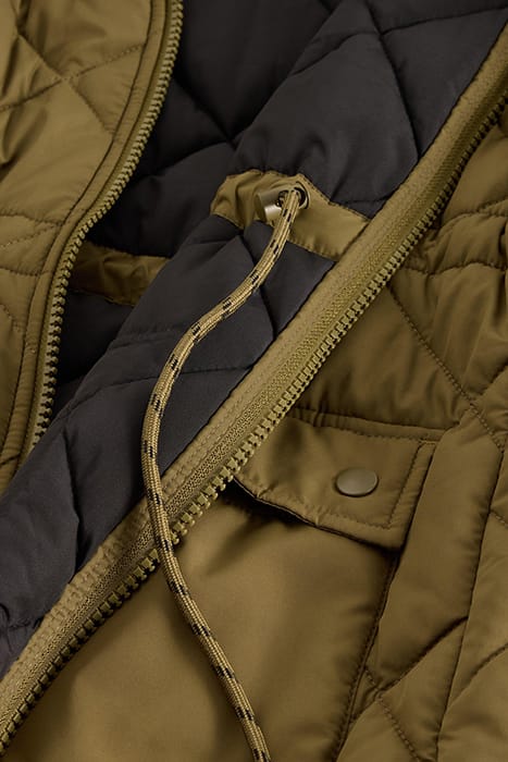 LORENA QUILTED COAT KHAKI GREEN 6