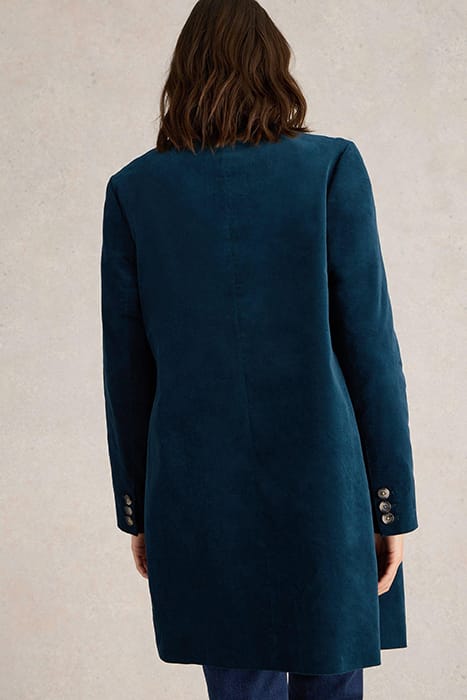 KARLA VELVET COAT DARK TEAL 2