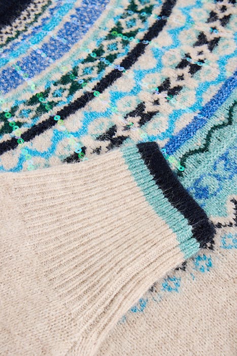 FROSTED FAIRISLE JUMPER NATURAL MULTI 6