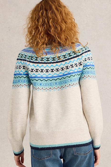 FROSTED FAIRISLE JUMPER NATURAL MULTI 2