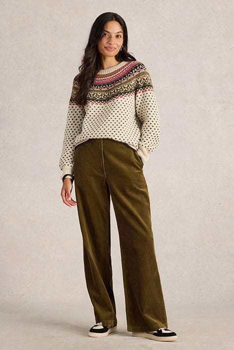 MINI HEART FAIRISLE JUMPER IVORY MULTI 1