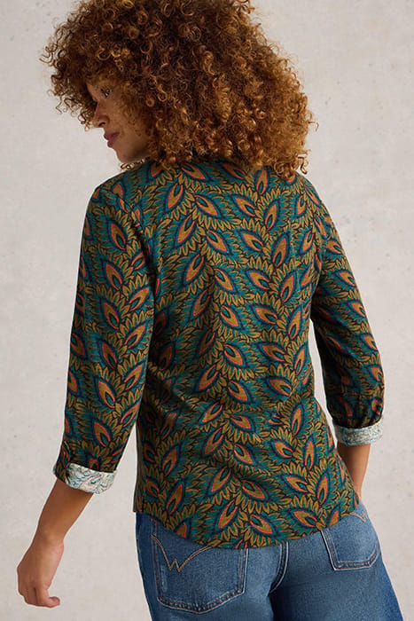 ANNIE PRINTED SPARKLE TEAL PRINT 2