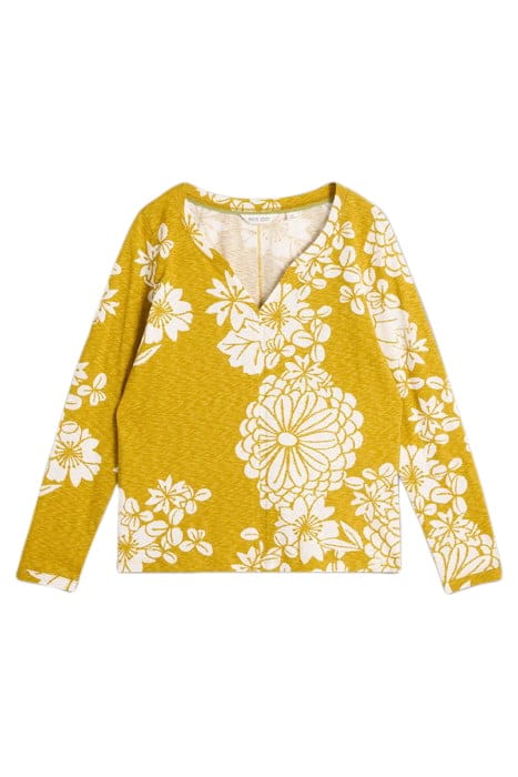 NELLY LS TEE YELLOW PRINT 3