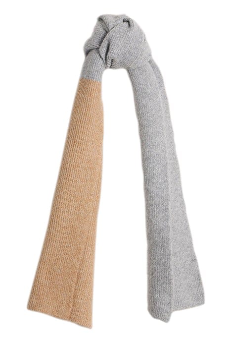 POPPY KNITTED SCARF GREY MULTI 1