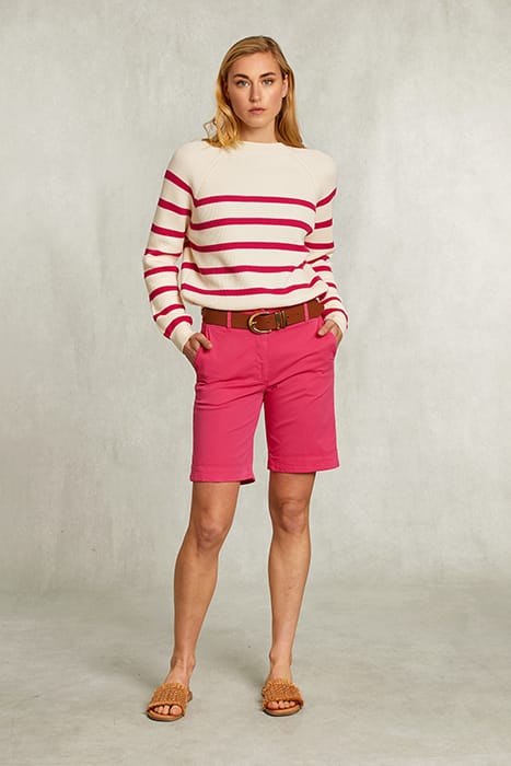 FUSHIA COTTON BERMUDA 2 POCKETS PINK 3