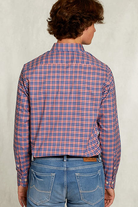 CUSTOM FIT CHECKED SHIRT BLUE/PINK MULTI 2