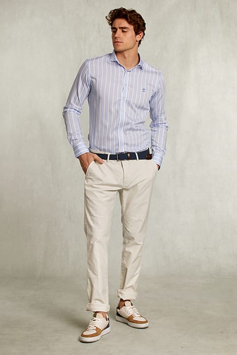 SLIM FIT STRIPED SHIRT BLUE 3