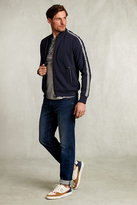 CARDIGAN WITH ZIPPER NAVY BLUE 3