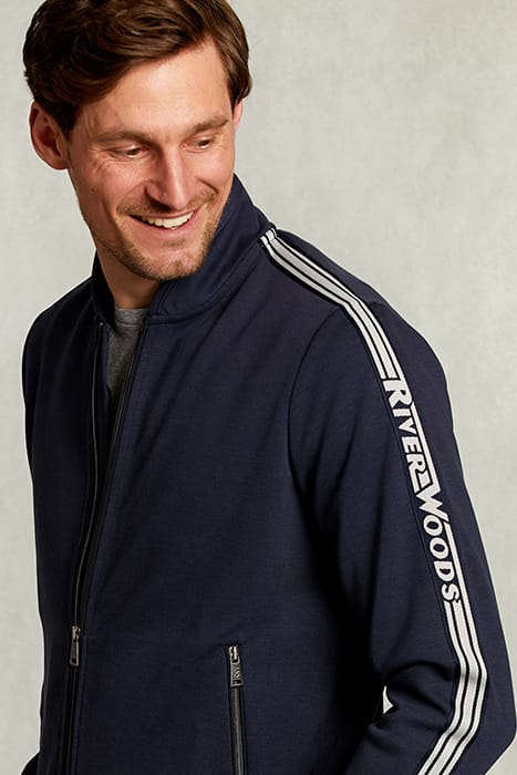 CARDIGAN WITH ZIPPER NAVY BLUE 4