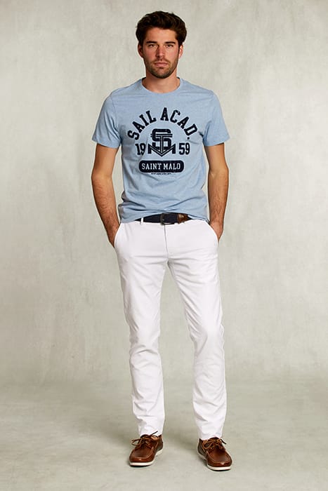 NORMAL FIT BASIC T-SHIRT DARK VICTORIA MIX BLUE 3