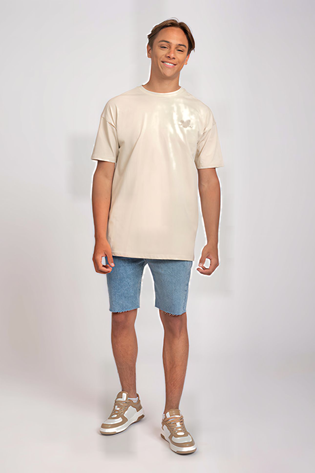 FARYL DENIM SHORT WASHED BLUE 1