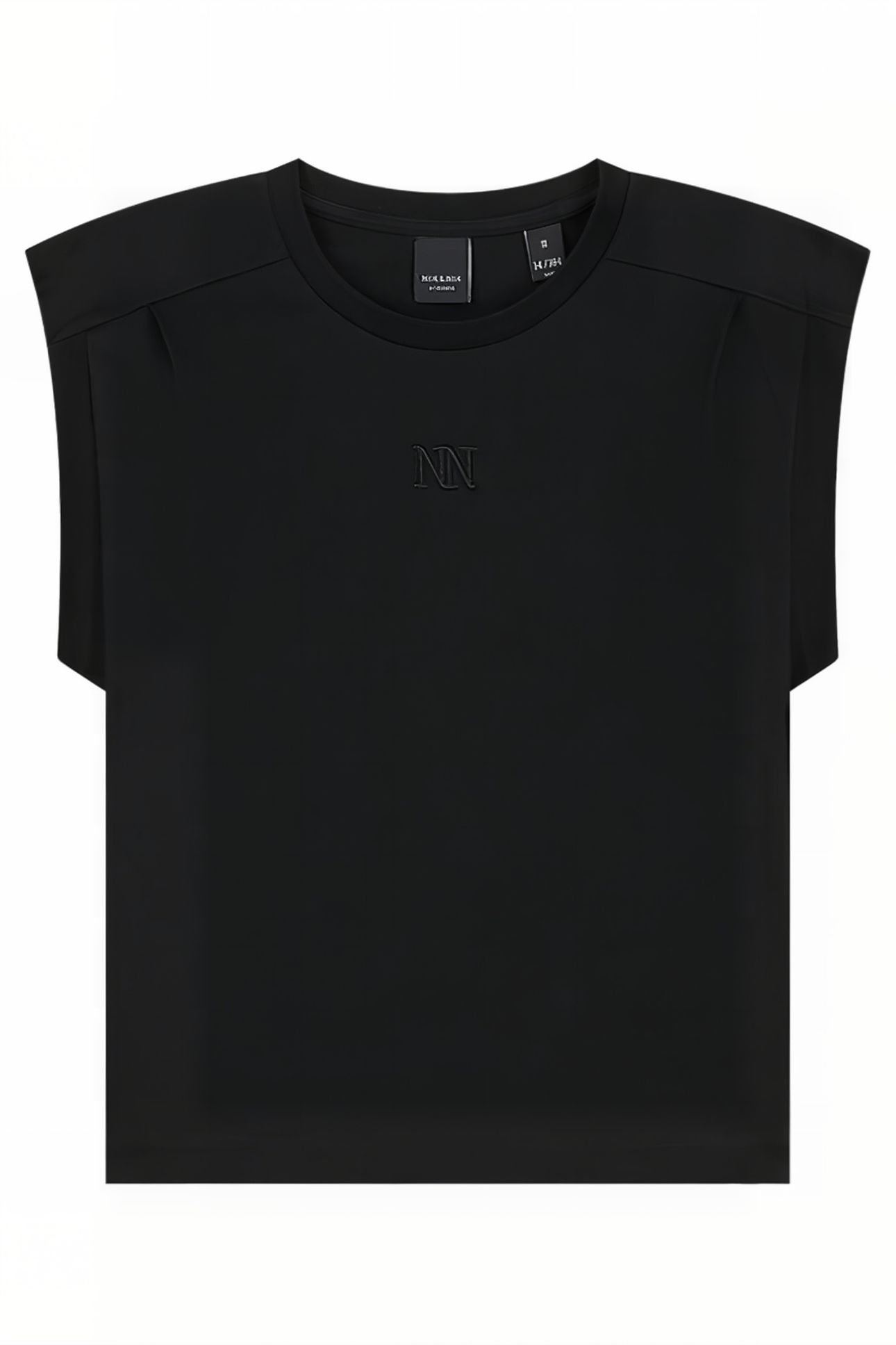 PLEAT T-SHIRT BLACK 2