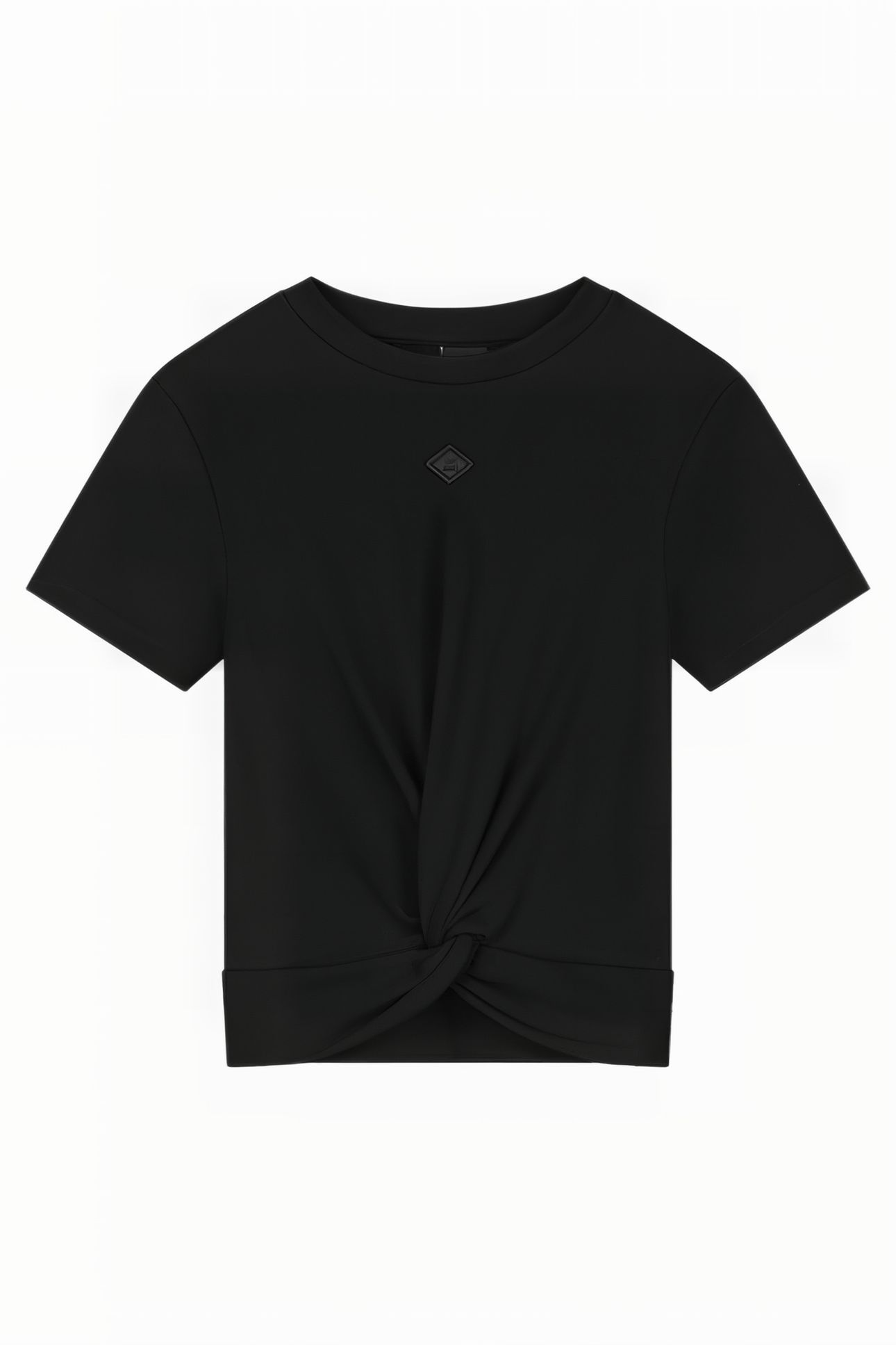 KNOT RIB T-SHIRT BLACK 2