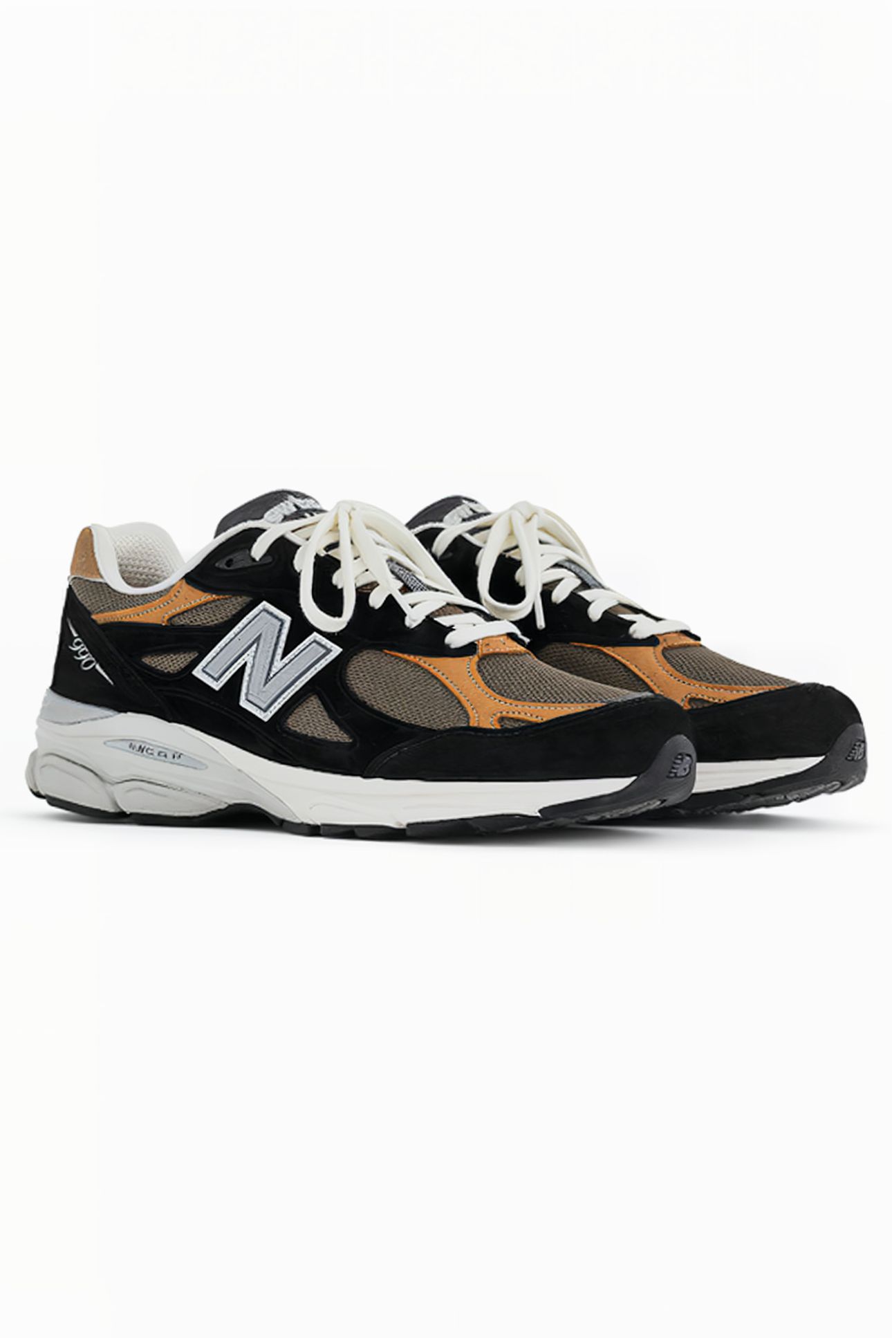M990BB3 MADE IN USA SNEAKERS IN BLACK / BROWN 2