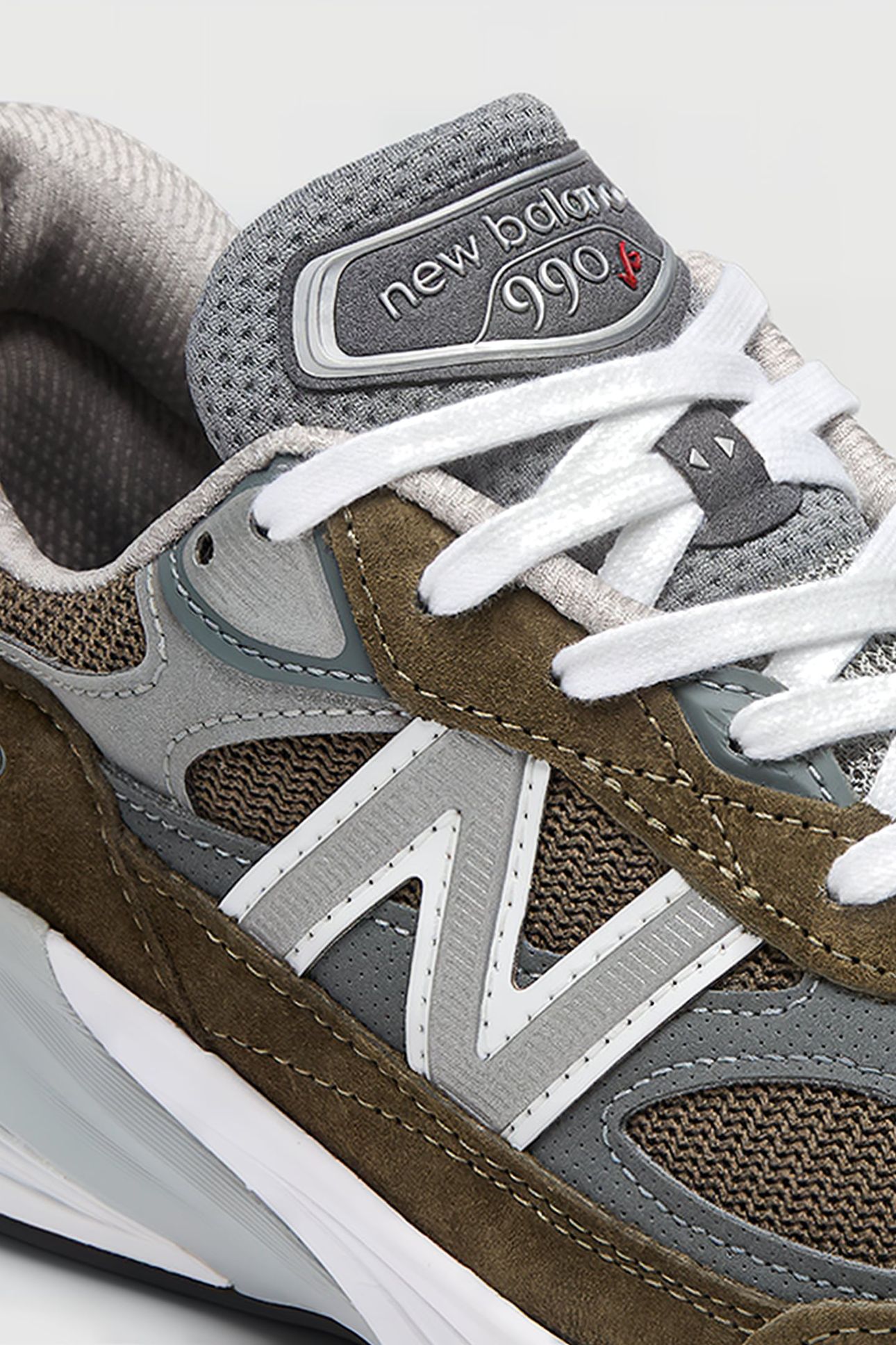 U990OG6 MADE IN USA SNEAKERS IN OLIVE 7