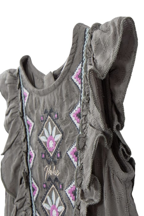 BABY GIRLS’ LENZING™ ECOVERO™ DRESS, CHEVRON JACQUARD 4