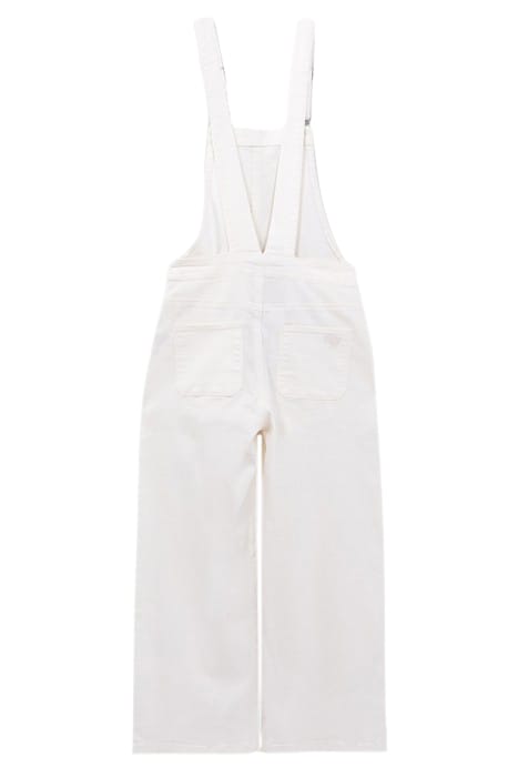 GIRLS' OFF-WHITE UPCYCLED DENIM DUNGAREES 2