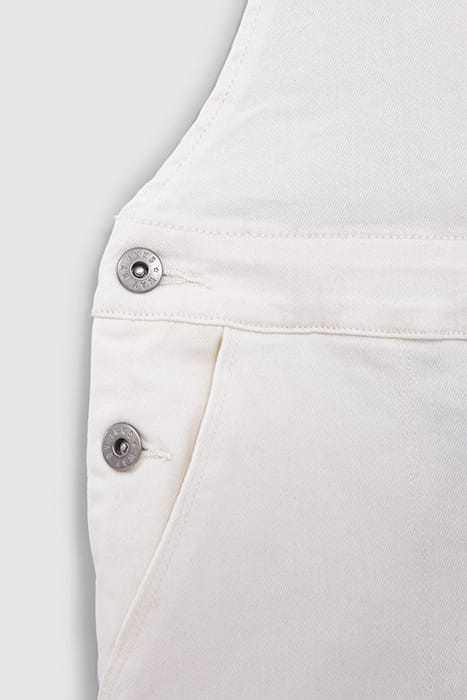 GIRLS' OFF-WHITE UPCYCLED DENIM DUNGAREES 6