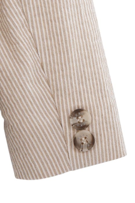 BOYS’ BEIGE STRIPED OCCASIONWEAR SUIT JACKET 7