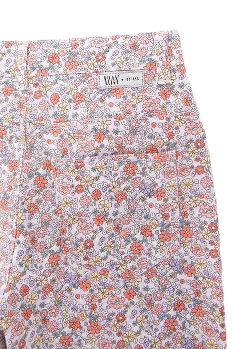 GIRLS’ LILAC WIDE LEG JEANS WITH FLOWER POWER PRINT 4