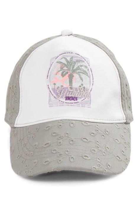 GIRLS’ KHAKI CAP WITH EYELET EMBROIDERY 3
