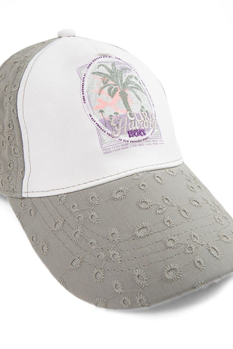 GIRLS’ KHAKI CAP WITH EYELET EMBROIDERY 5