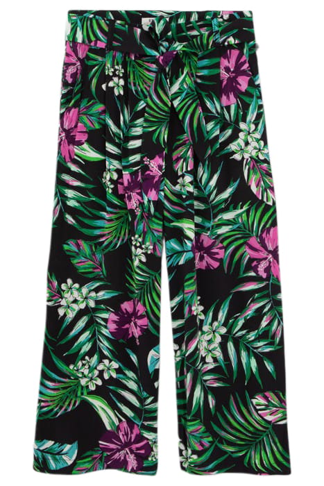 GIRLS’ BLACK LENZING™ ECOVERO™ TROPICAL TROUSERS 3