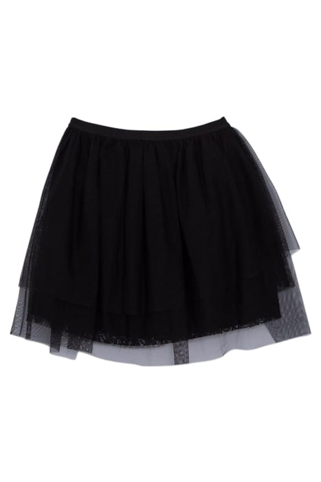GIRLS' BLACK ASYMMETRICAL TULLE SKIRT 2