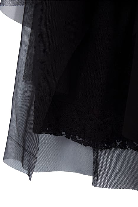 GIRLS' BLACK ASYMMETRICAL TULLE SKIRT 4
