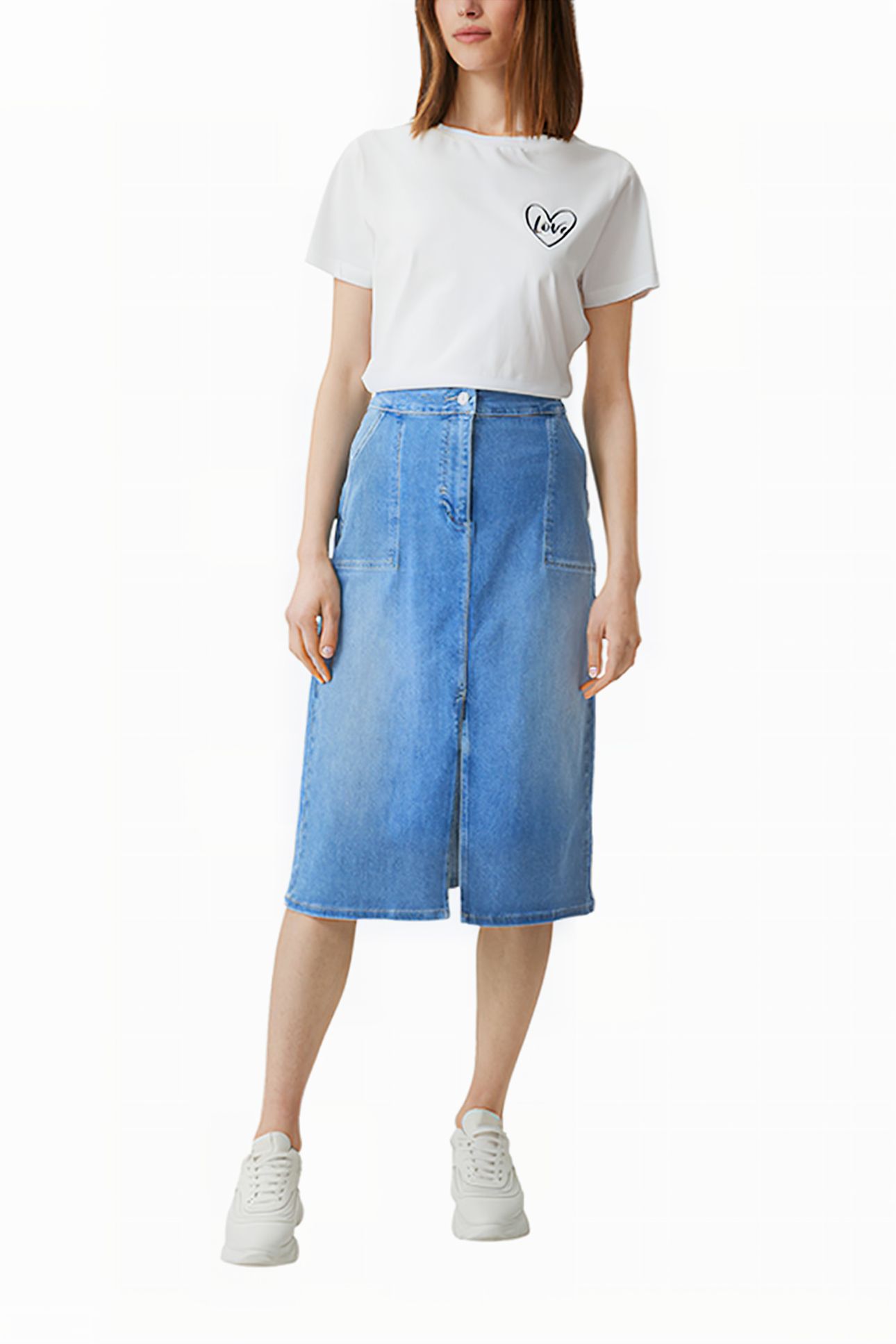 COMMA SKIRTS BLUE-DENIM 3