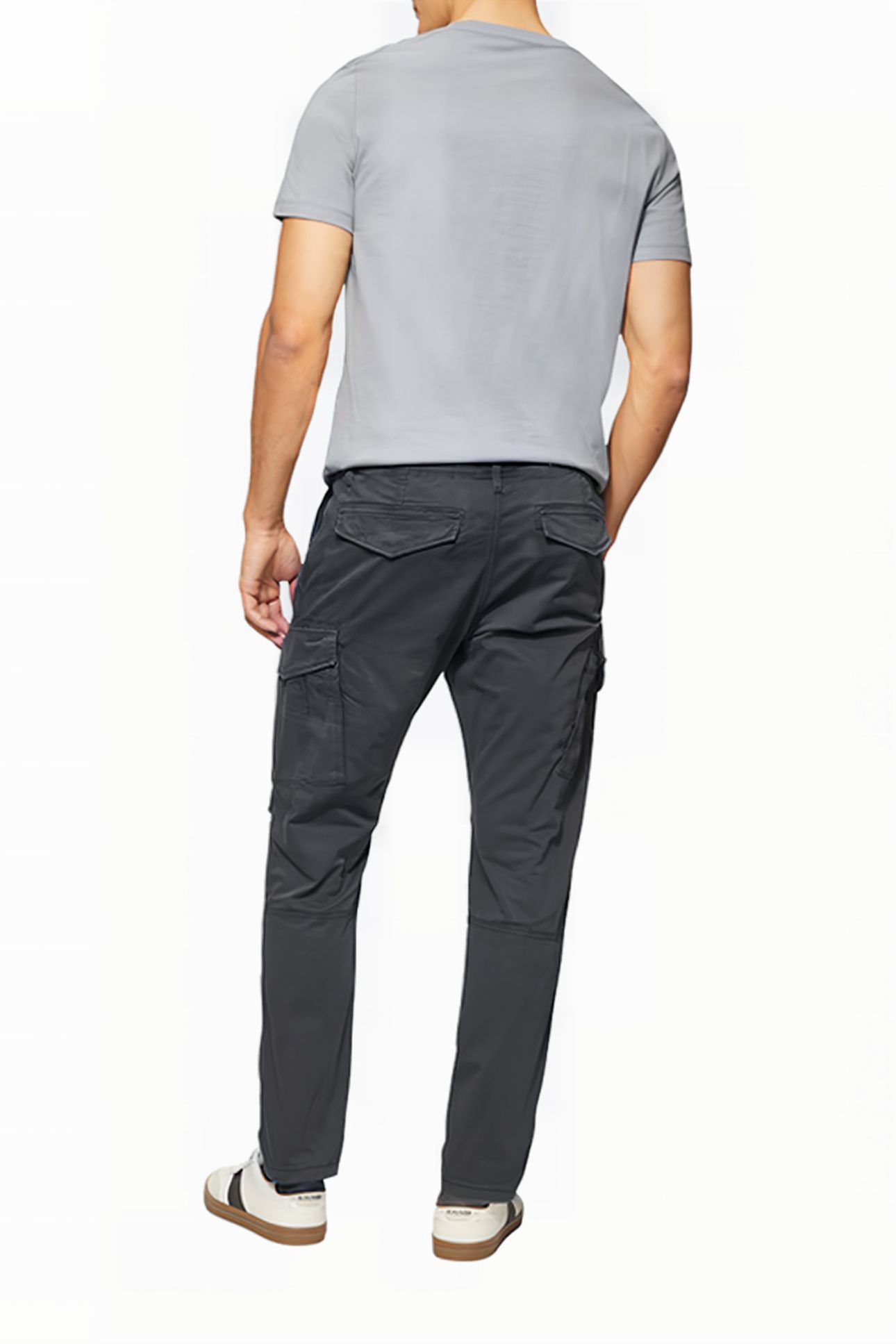 S.OLIVER PANTS GREY/BLACK 3