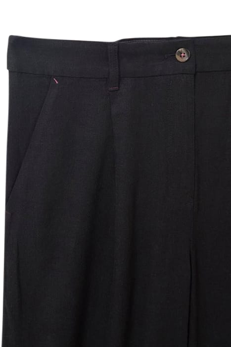 LUCINDA WIDE LEG TROUSER PURE BLACK 4