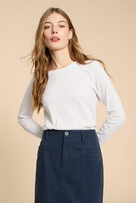 CLARA LS TEE BRILLIANT WHITE 1