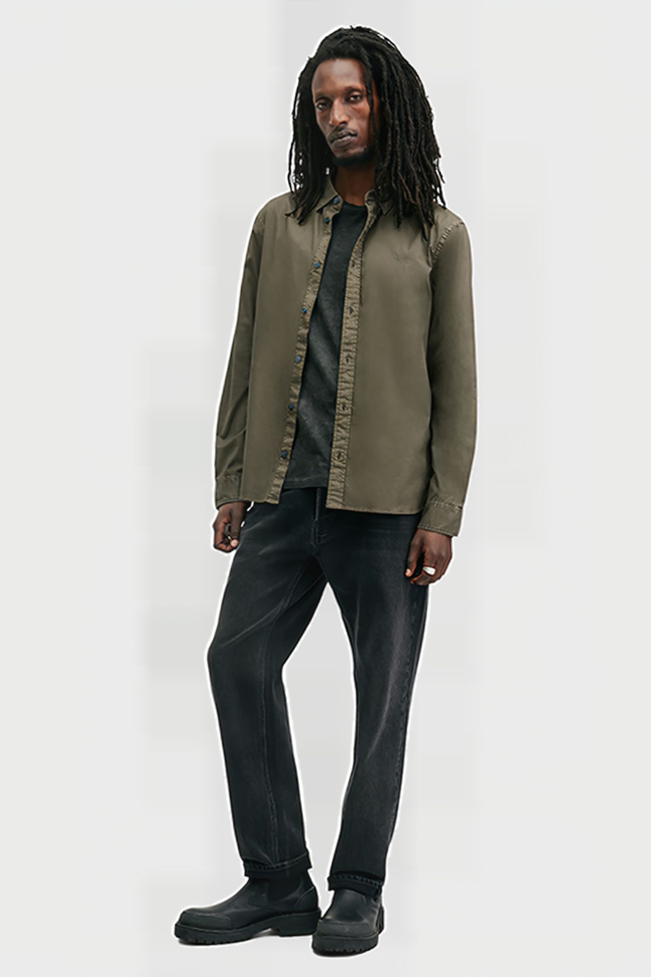 HAWTHORNE LS SHIRT CAGE BROWN 3